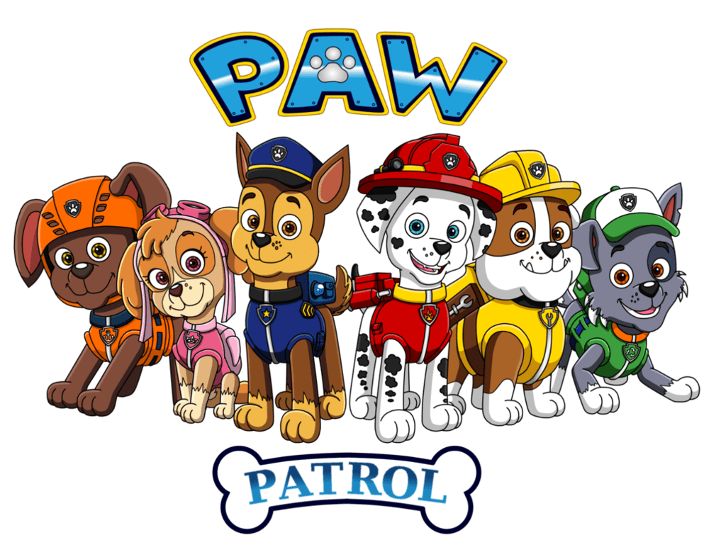 paw patrol characters png transparent