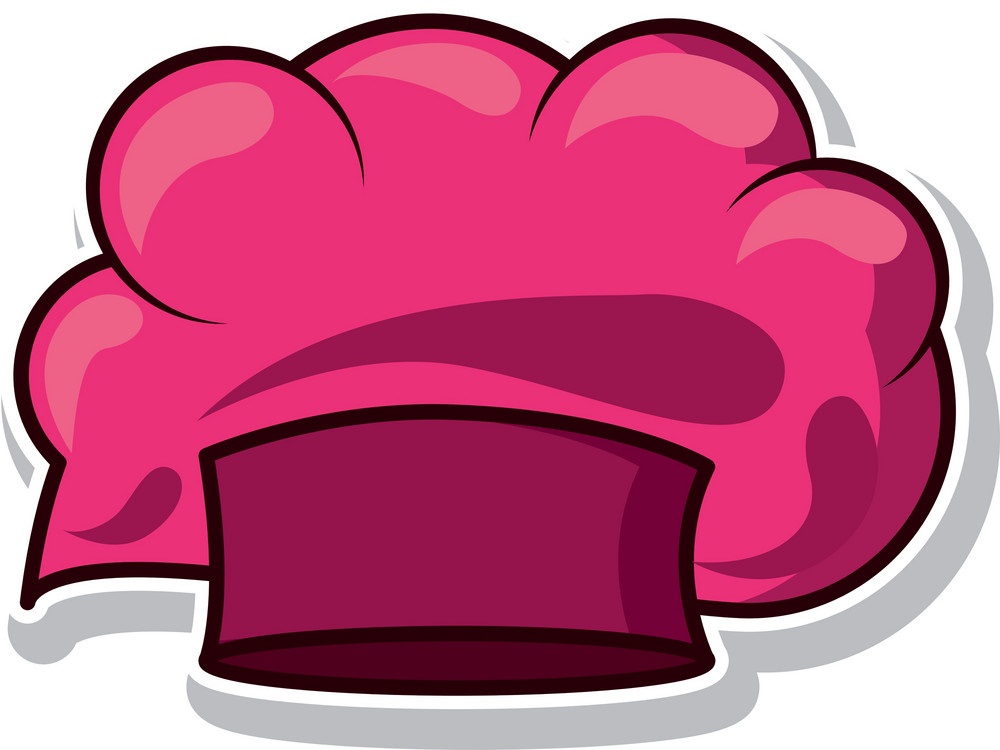 pink chef hat sticker