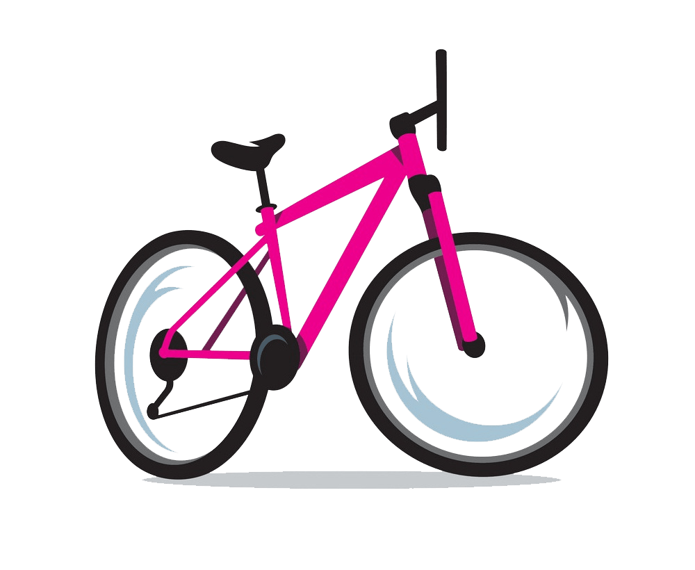 pink road bicycle png transparent