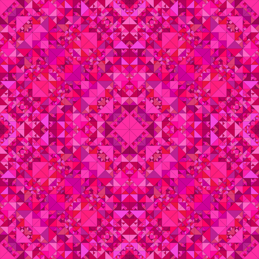 pink seamless kaleidoscope pattern png