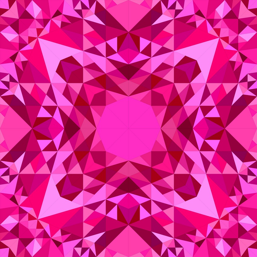 pink seamless kaleidoscope pattern