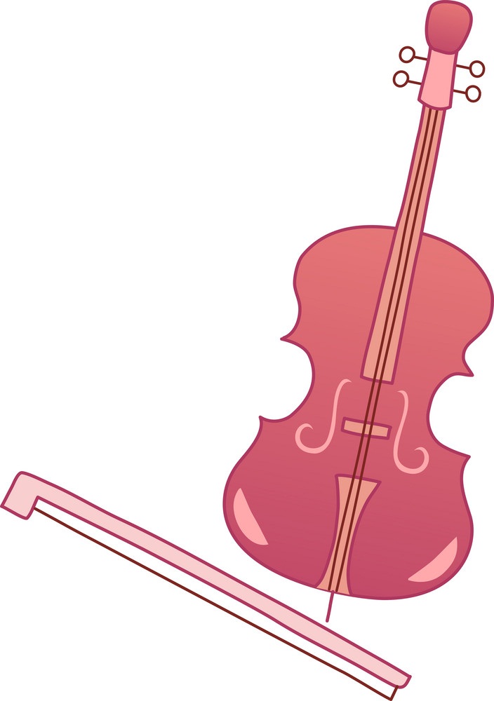 pink violin icon