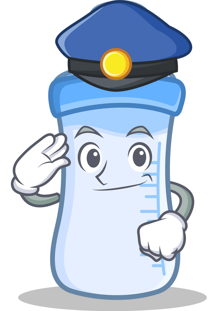 police baby bottle png