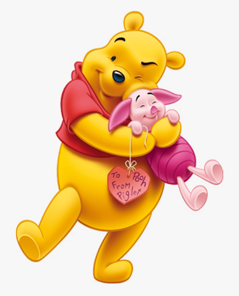 pooh hugging piglet png
