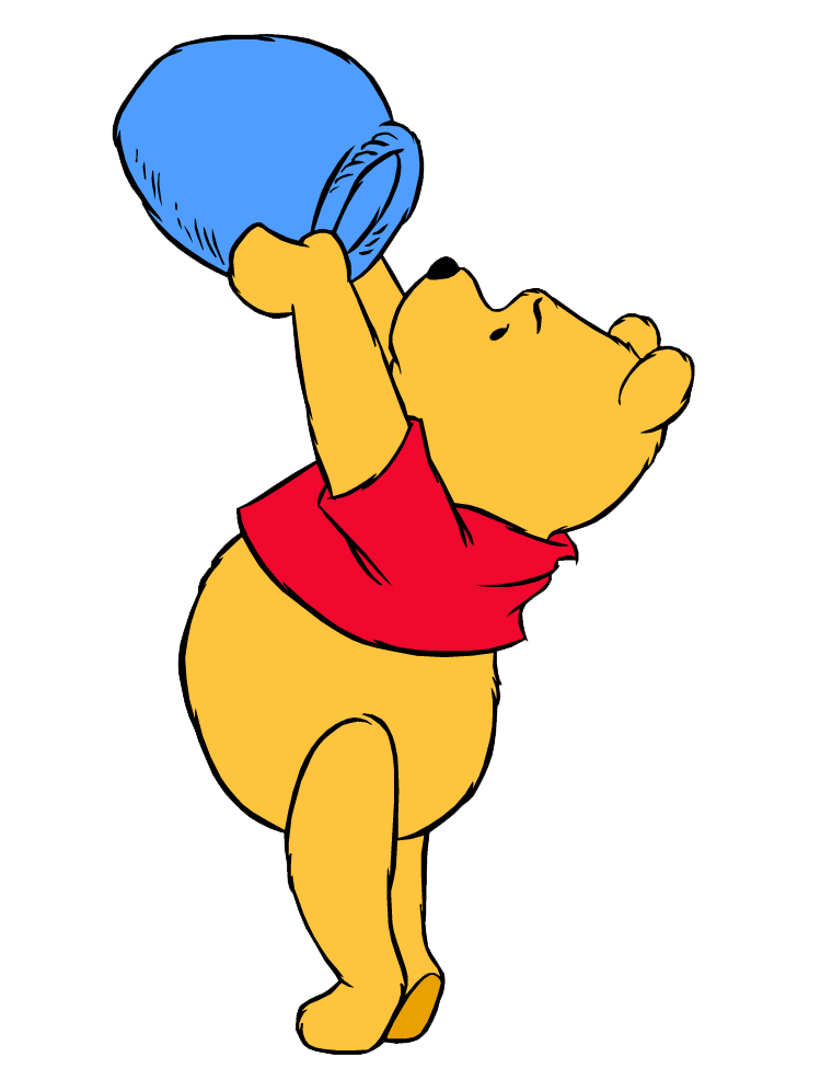 pooh looking for honey transparent