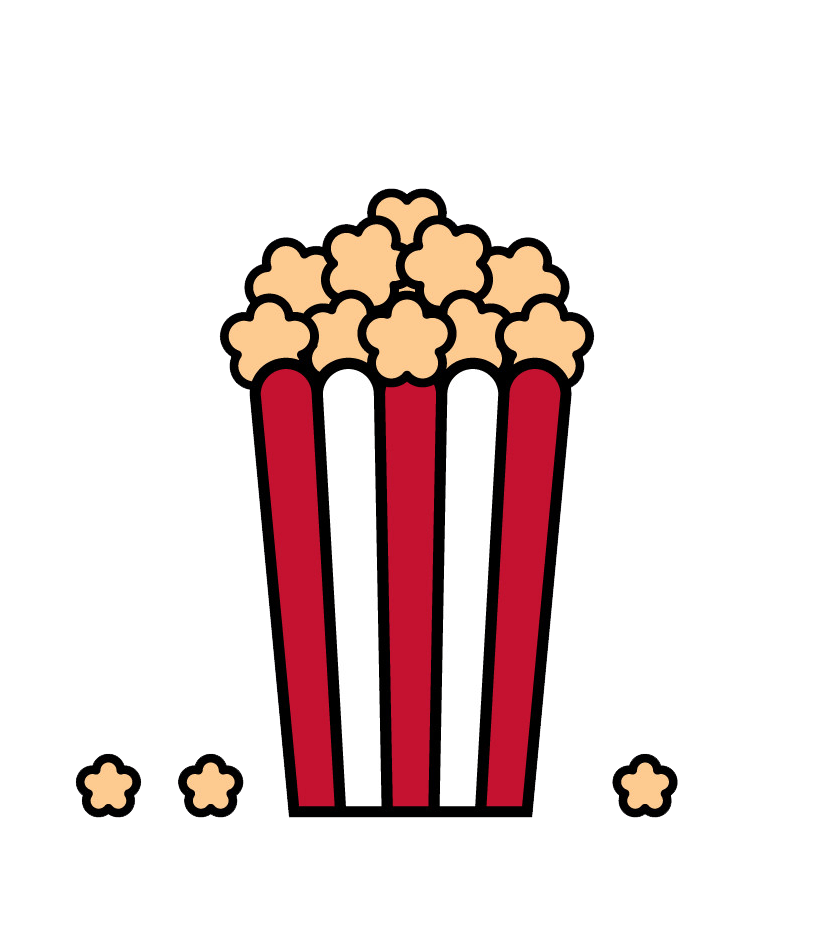 popcorn bag icon png transparent