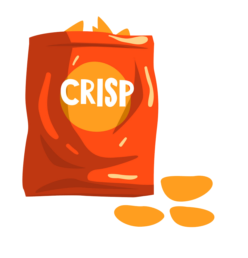 potato chips snack transparent