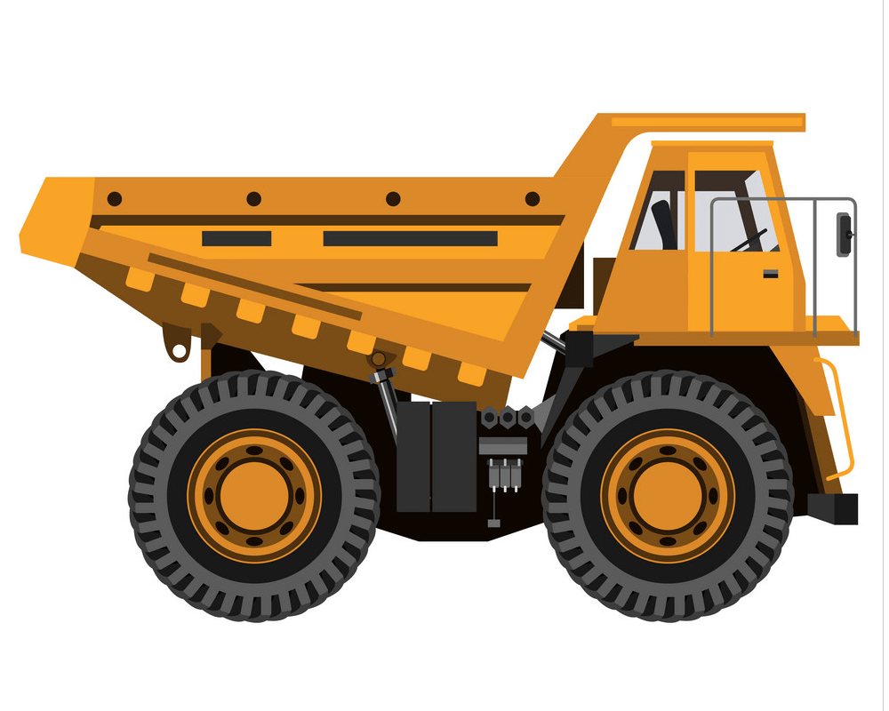 powerful mining truck png