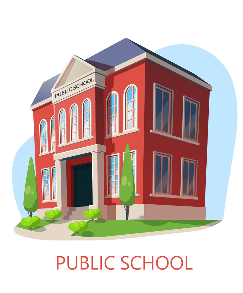 public school building png
