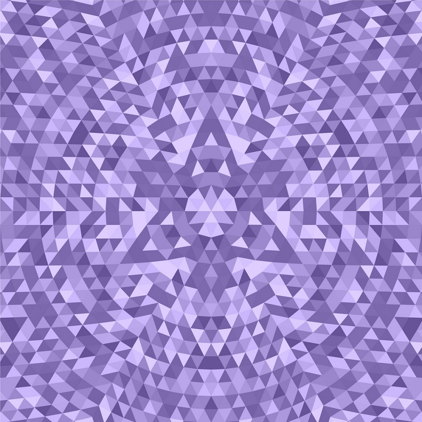 purple geometric triangle kaleidoscope png