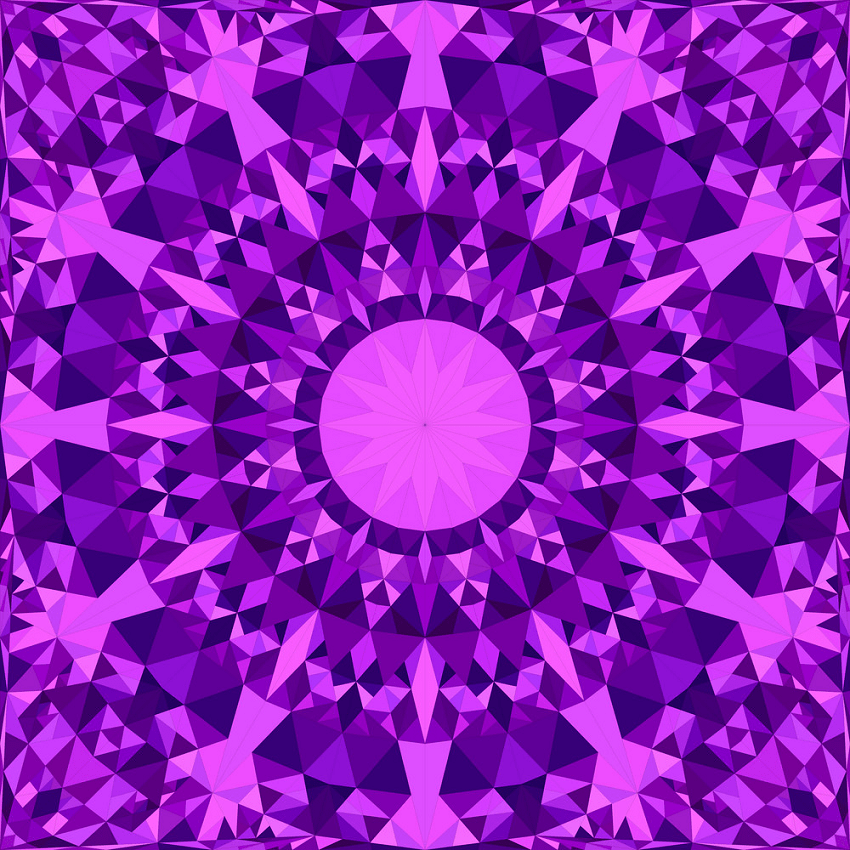 purple kaleidoscope pattern png
