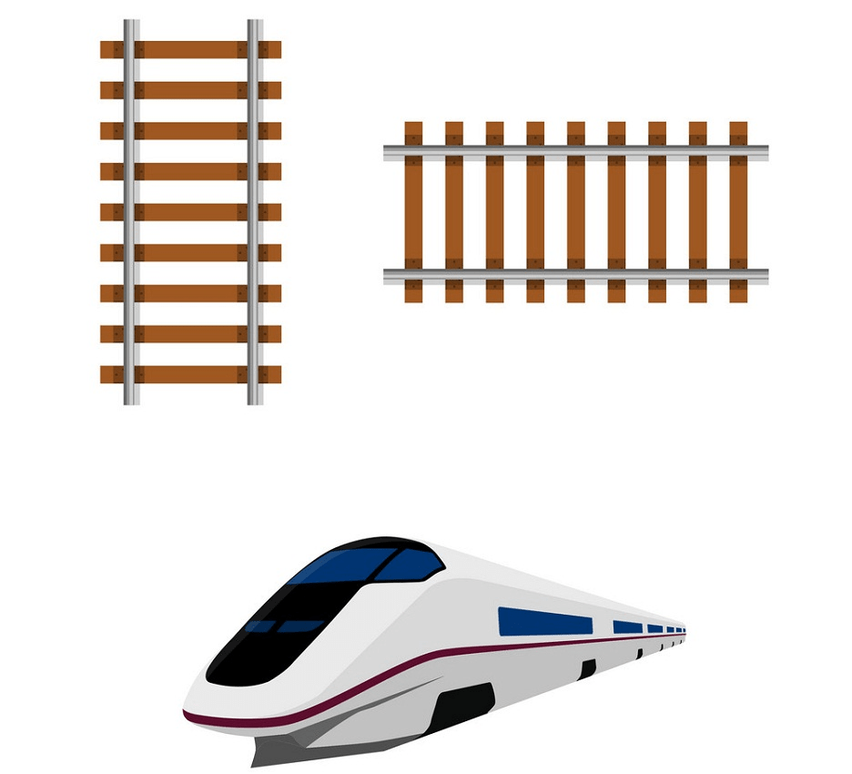 railroad and train png