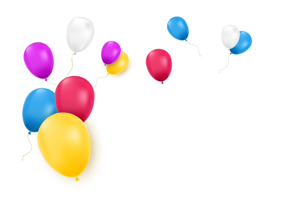realistic balloons png