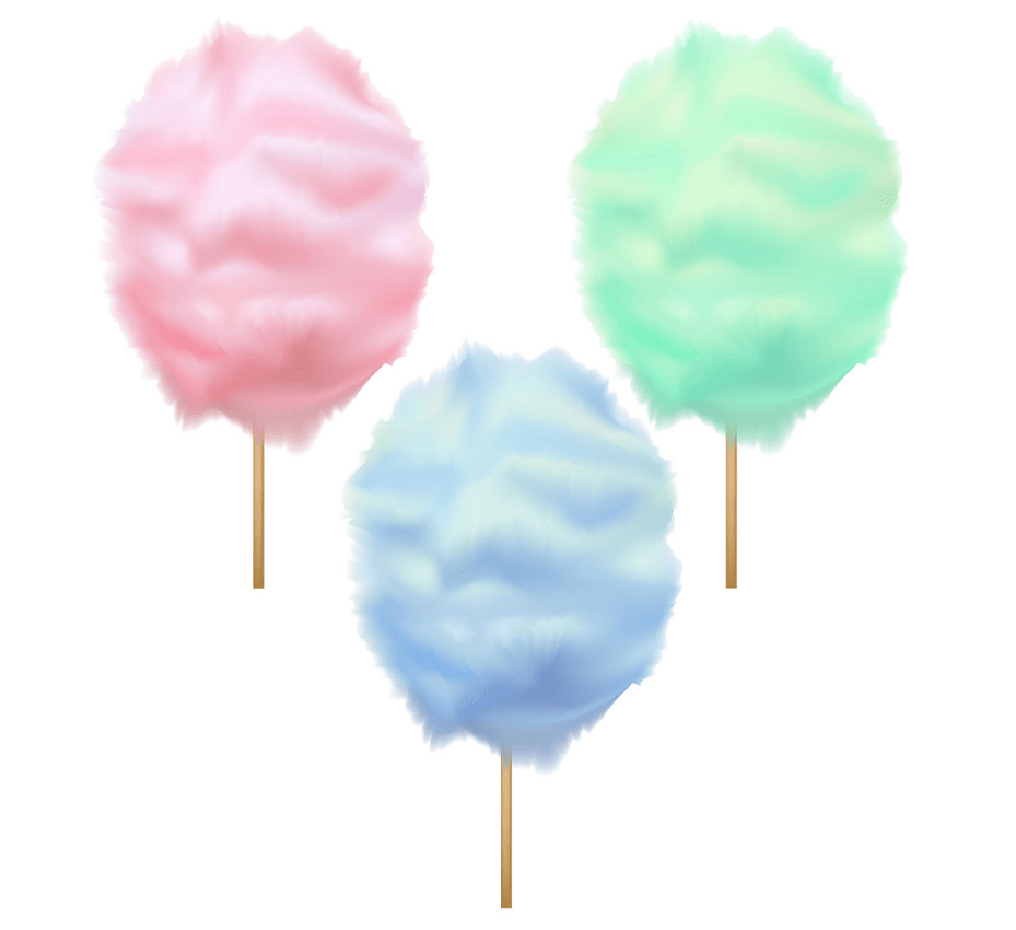realistic cotton candy png