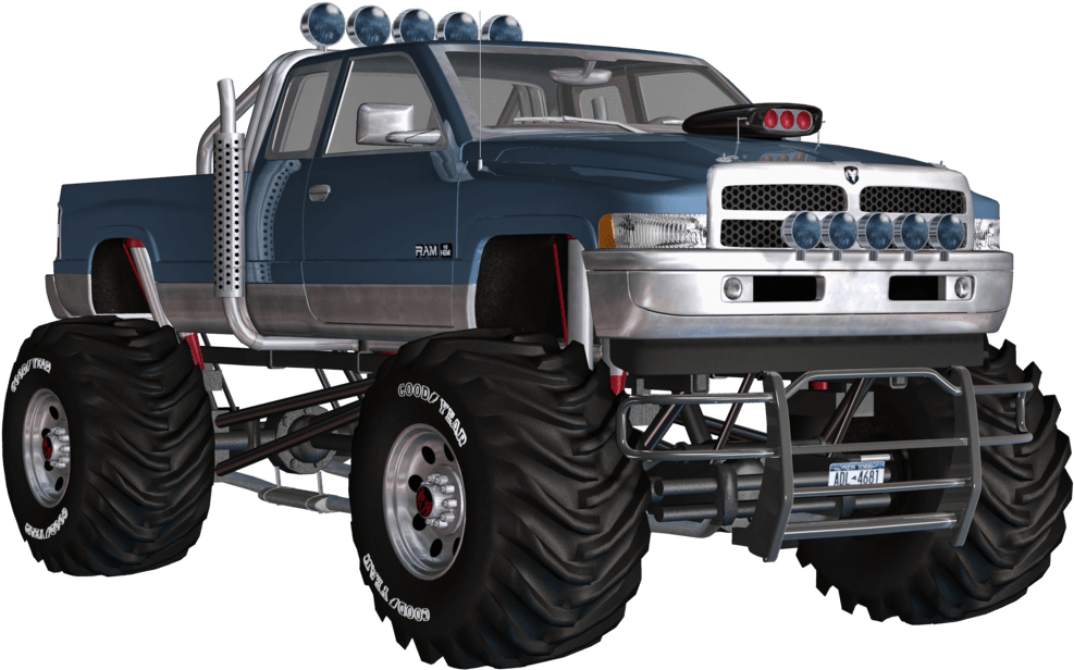 realistic monster truck png