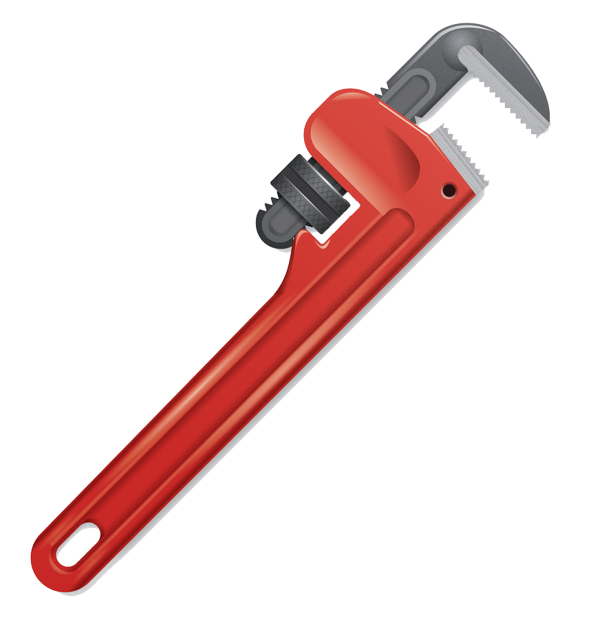 realistic pipe wrench png transparent