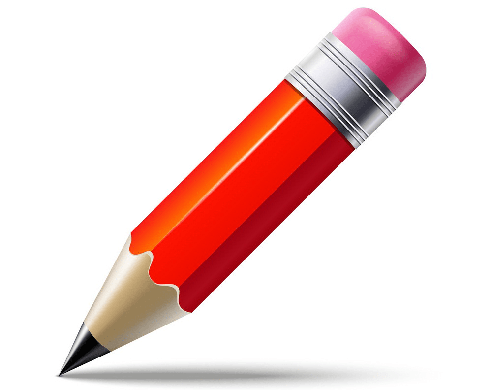 realistic red pencil png