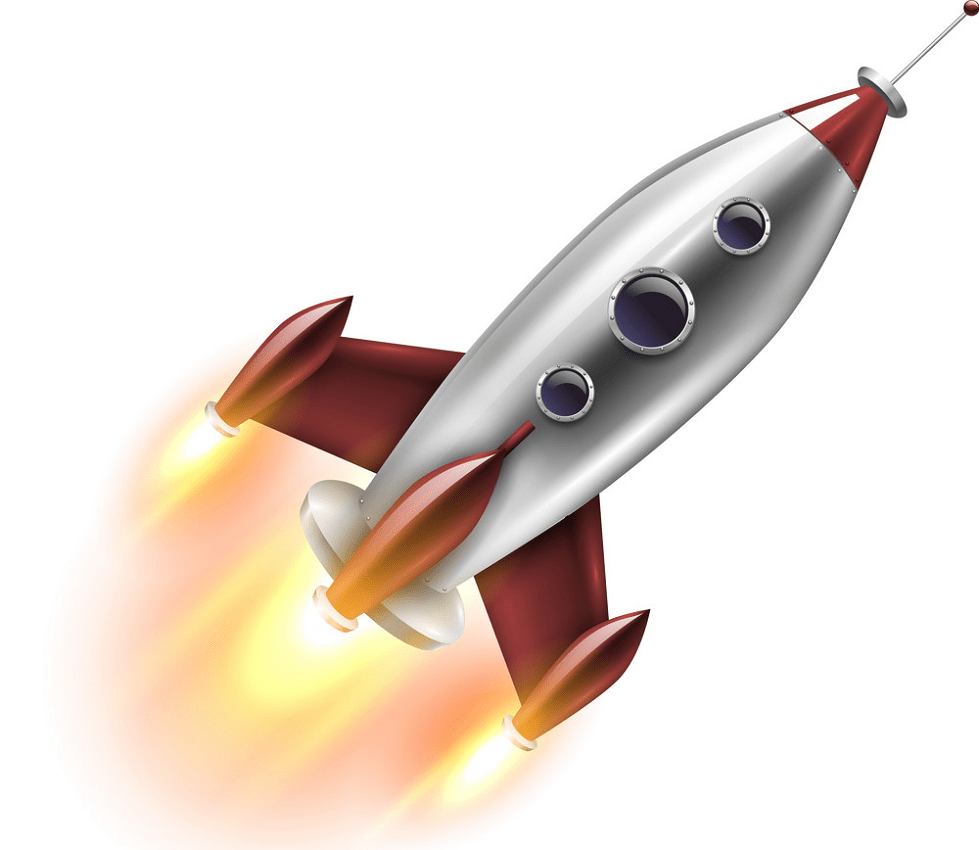 realistic spaceship rocket png