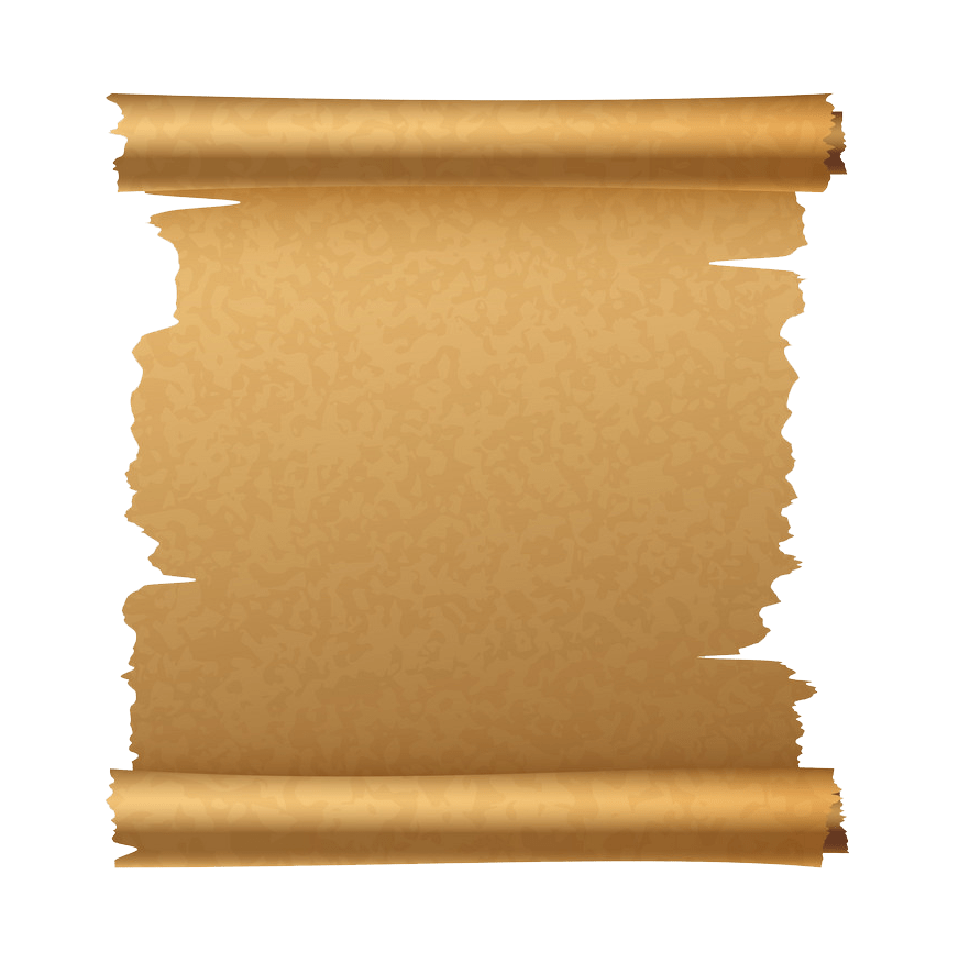 realistic vertical paper ancient scroll png transparent