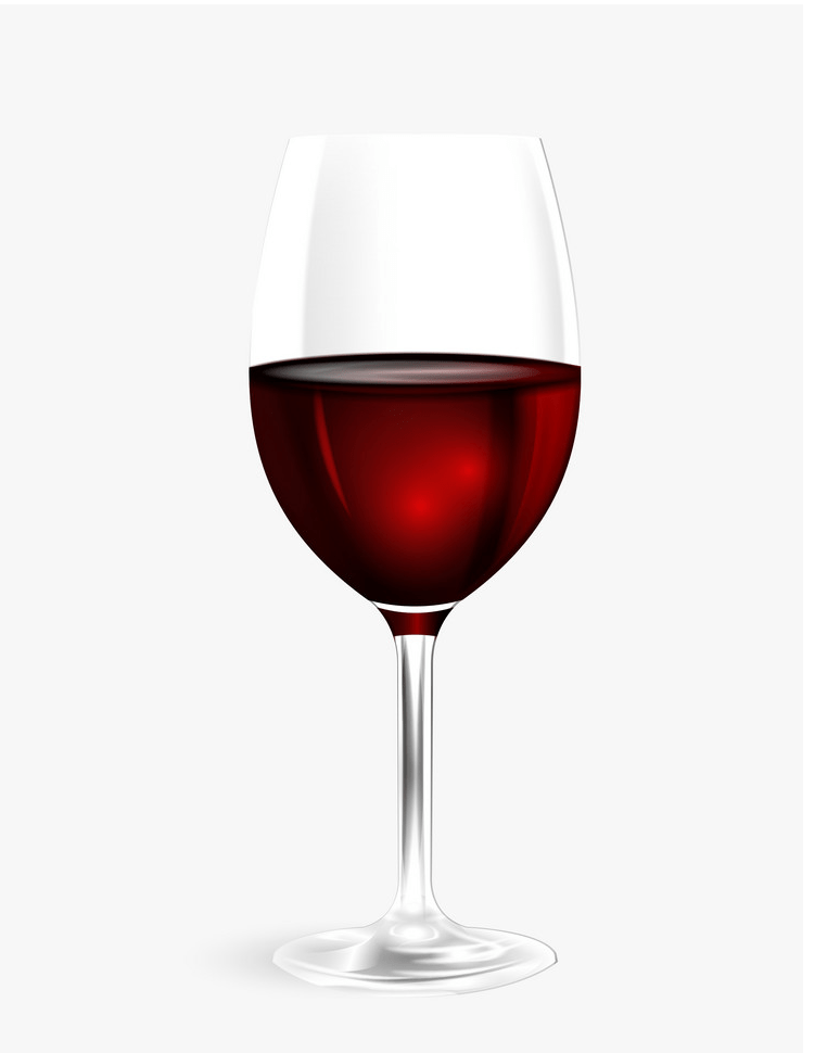 realistic wine glass png