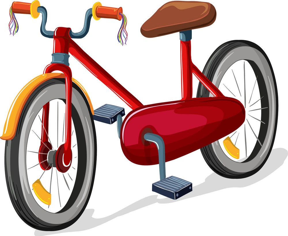 red bicycle