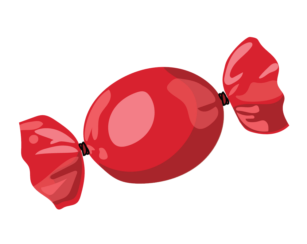 red candy transparent