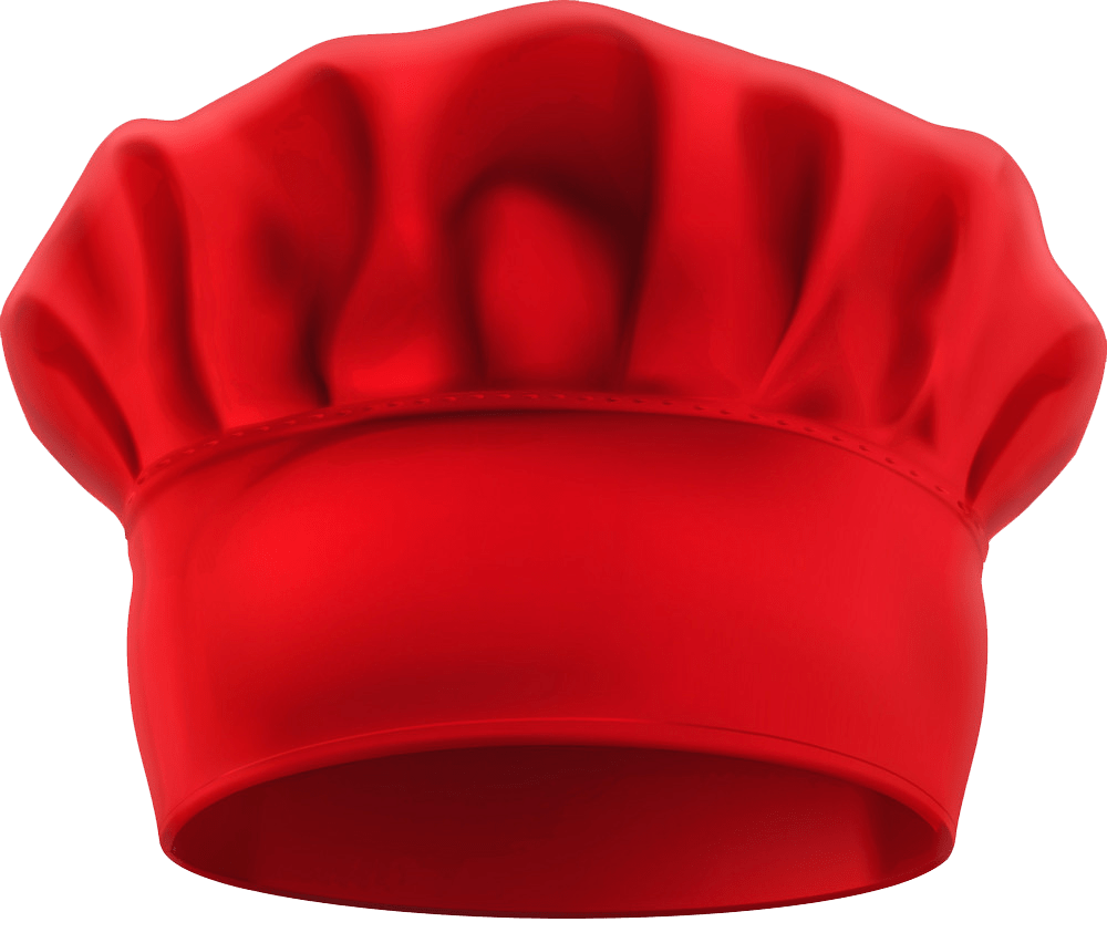 red chef hat png transparent