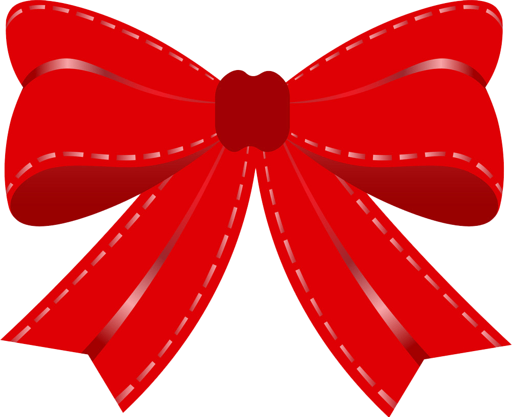 red gift bow png transparent