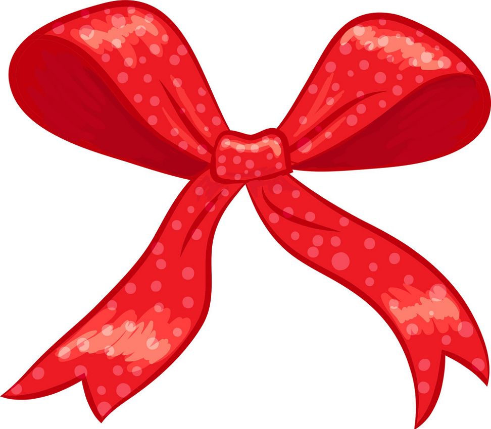 red gift bow png