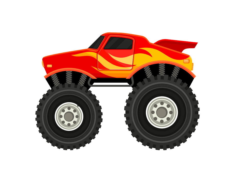 red monster truck icon png transparent