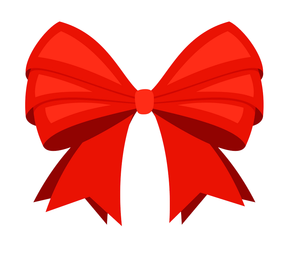 red ribbon bowknot png transparent