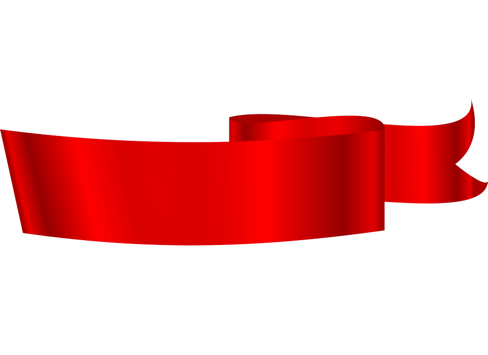 red ribbon png transparent