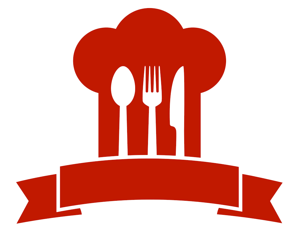 restaurant logo with red chef hat png transparent