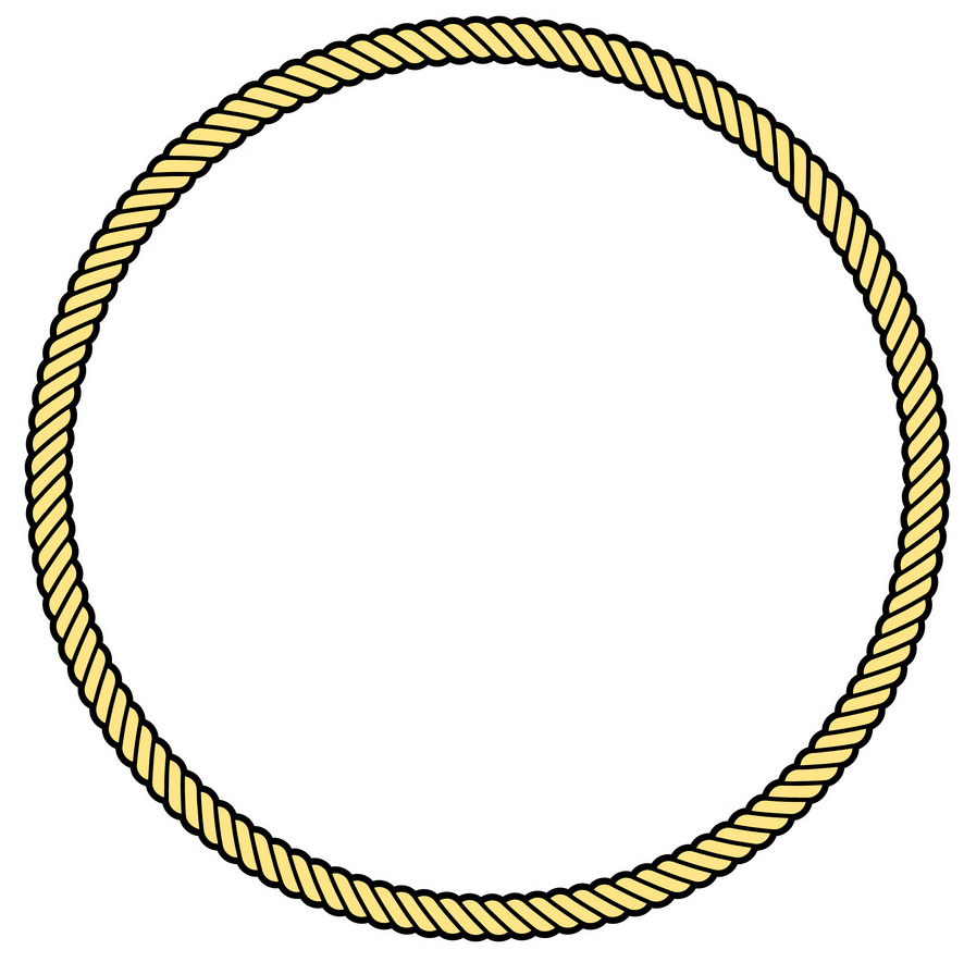 rope frame circle transparent