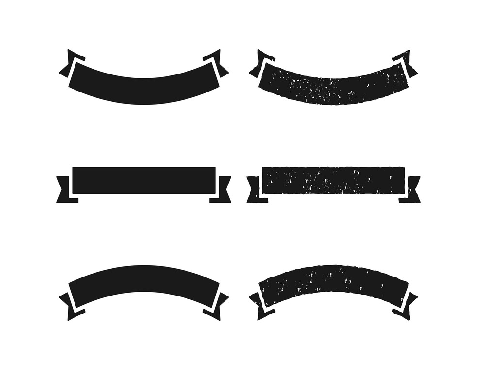 rustic banner and ribbon png