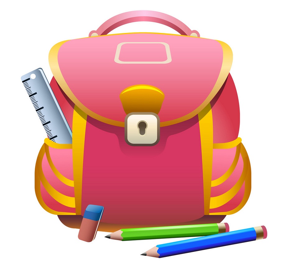school bag and pencils