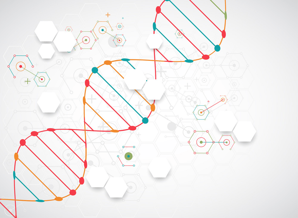 science template with dna png