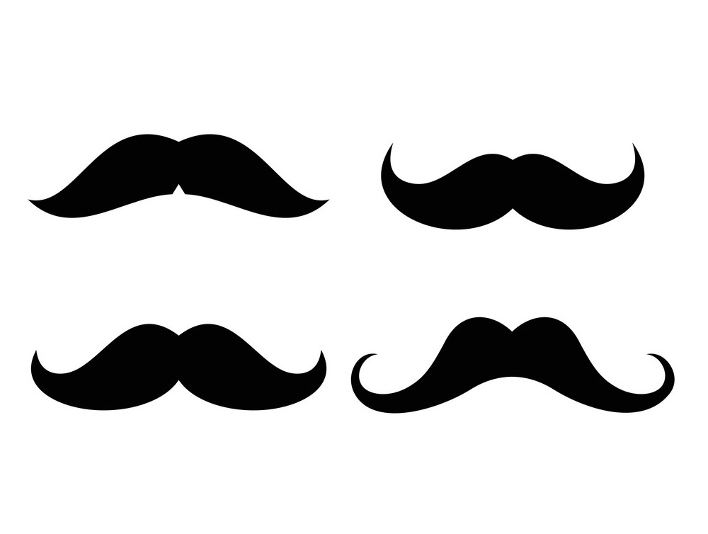 set of mustaches icon