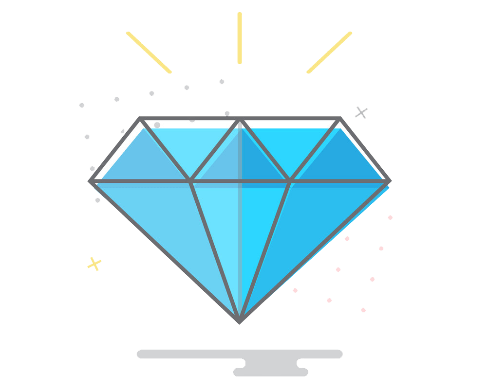 shine diamond icon png transparent