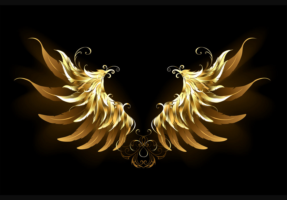 shiny angel wings png