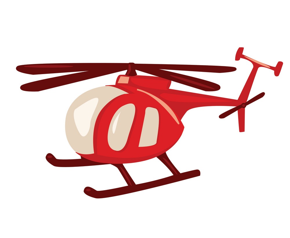 small red helicopter