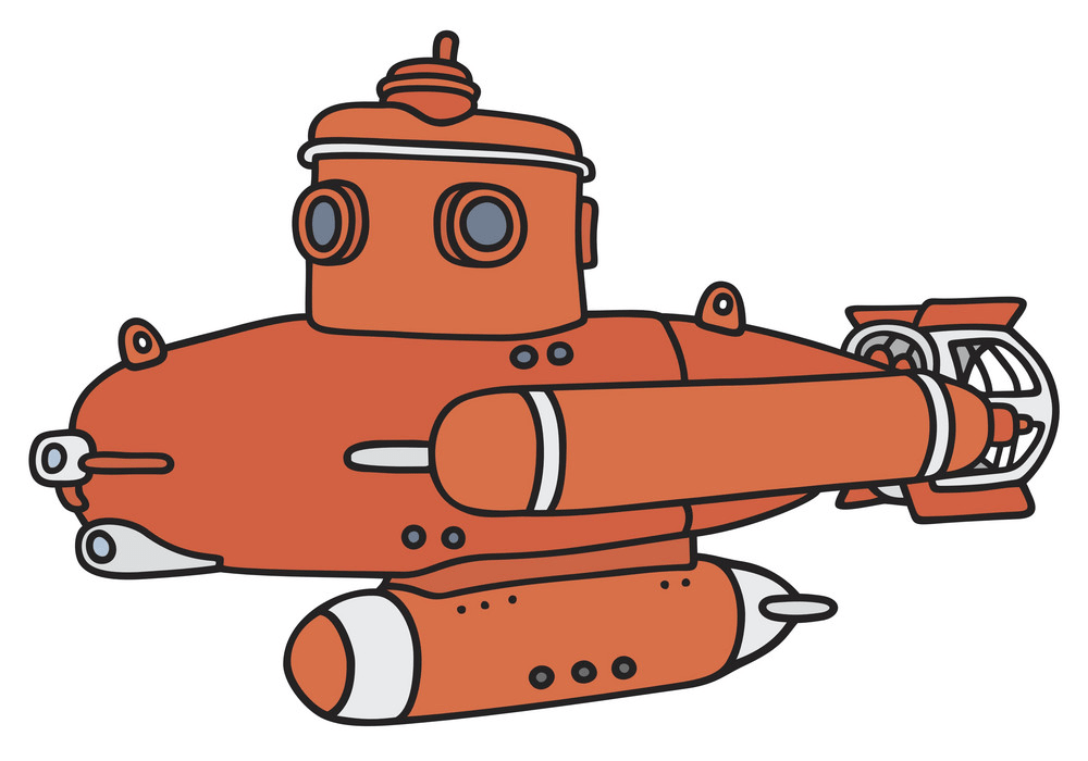 small red submarine png