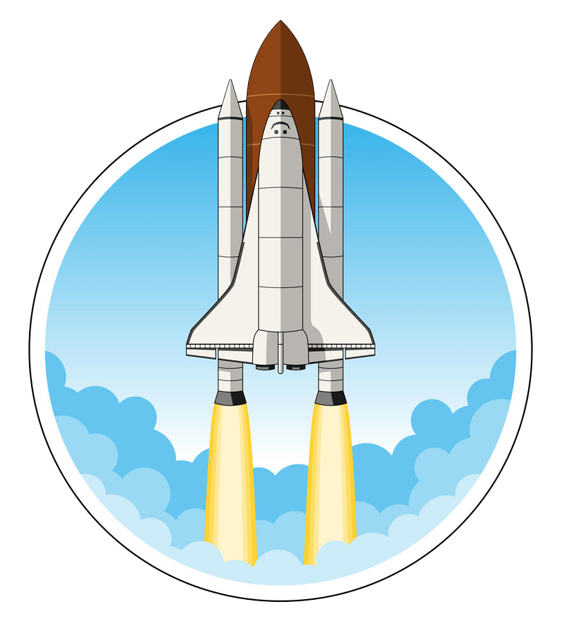 space shuttle launch png transparent