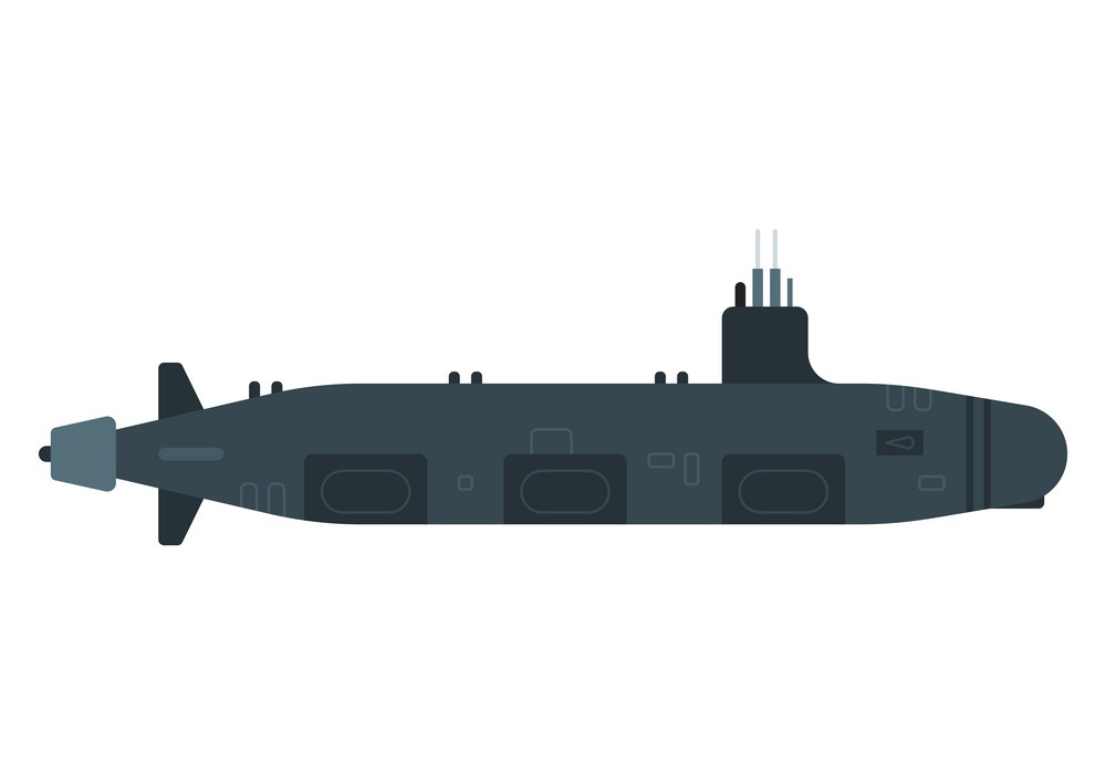 submarine flat icon