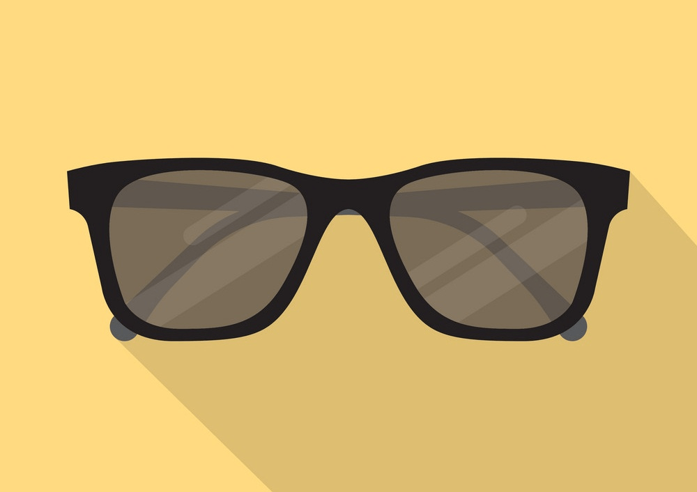 sunglasses on yellow background png