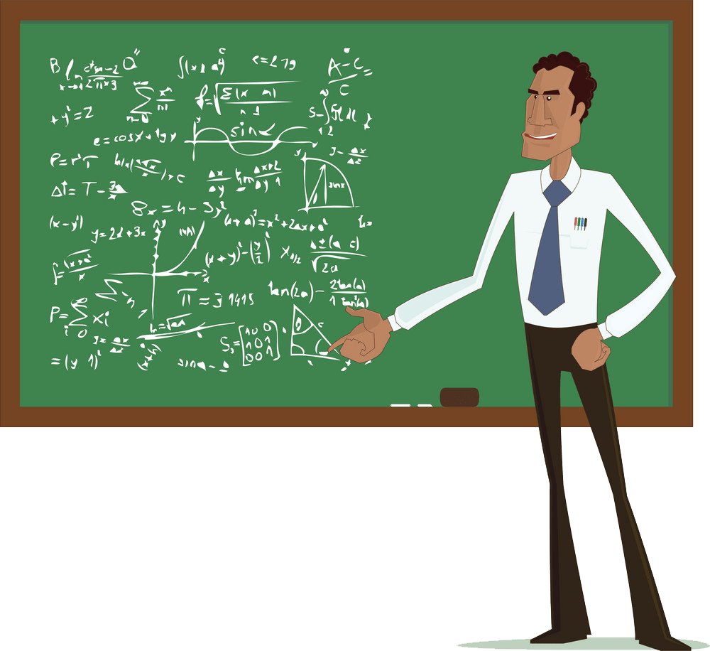 tall math teacher png trasparent