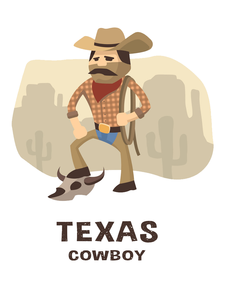 texas cowboy icon transparent