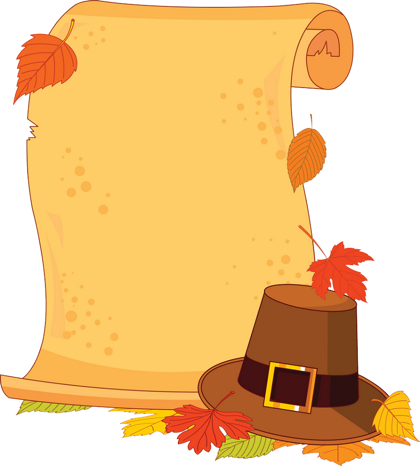 thanksgiving scroll png transparent