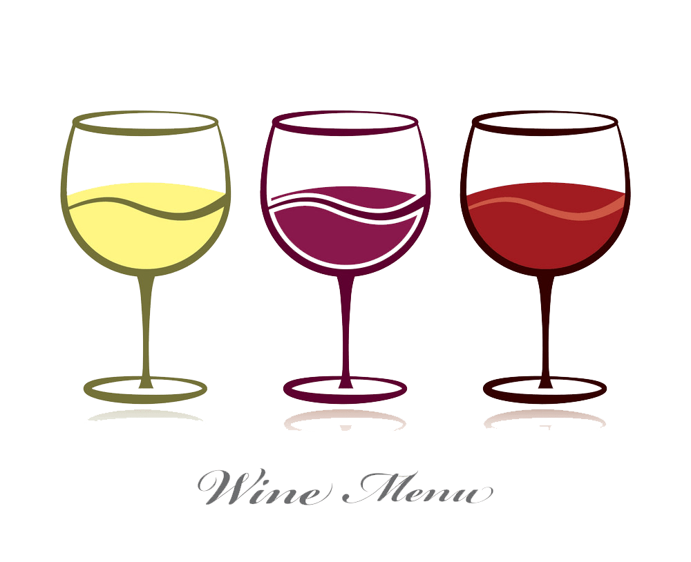 three wine glasses png transprent