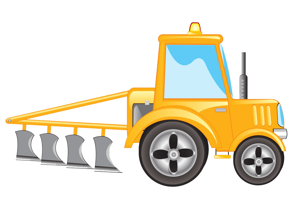 tractor with plow png transparent